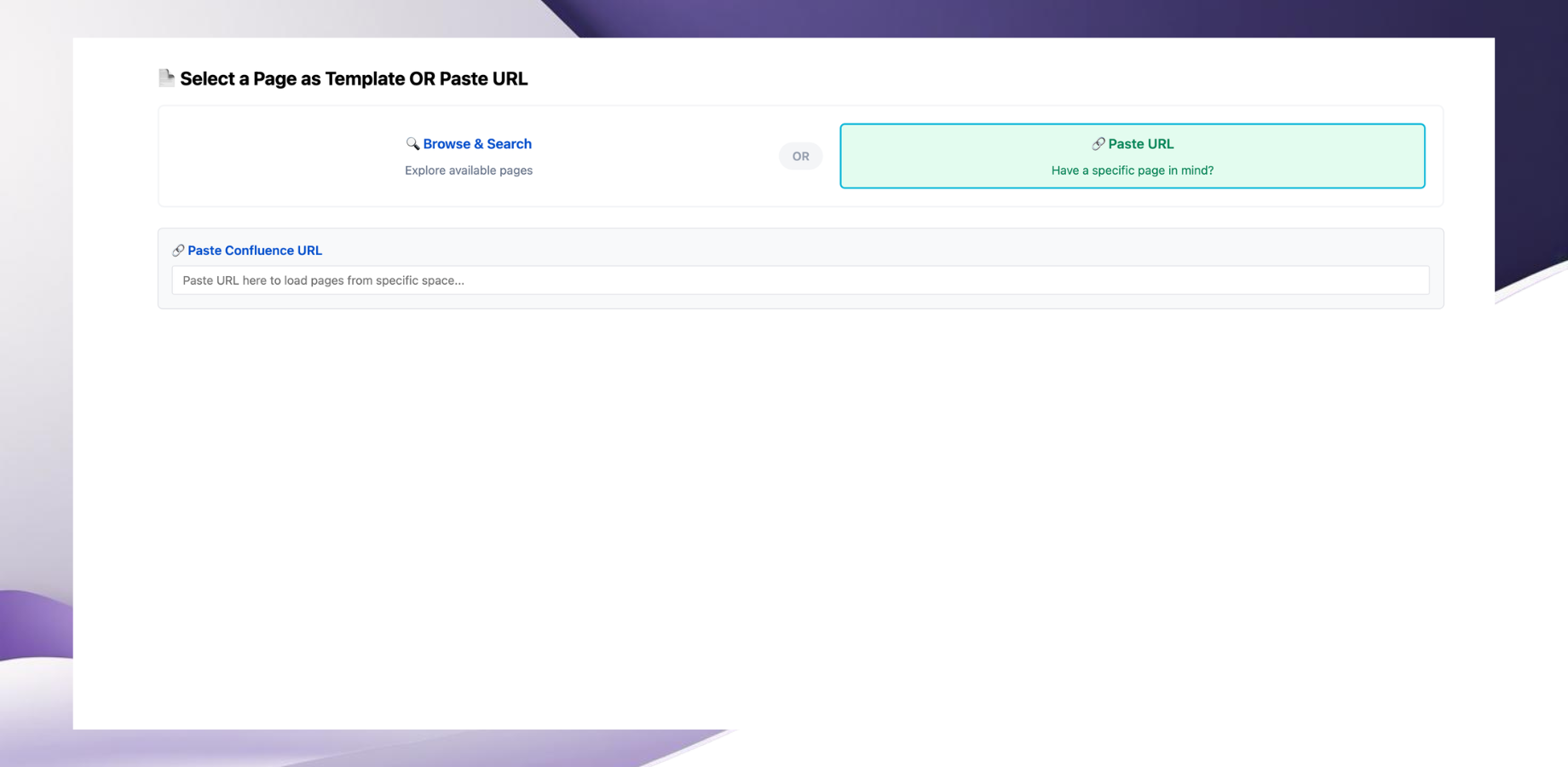 Step 1: Paste URL